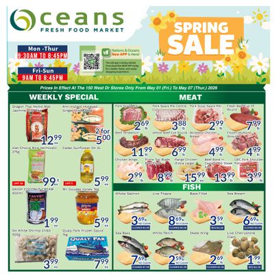 Oceans Fresh Food Market (Brampton) Flyer May 1 to 7