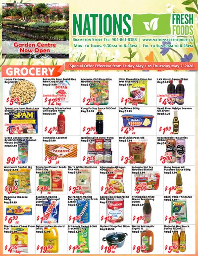 Nations Fresh Foods (Brampton) Flyer May 1 to 7