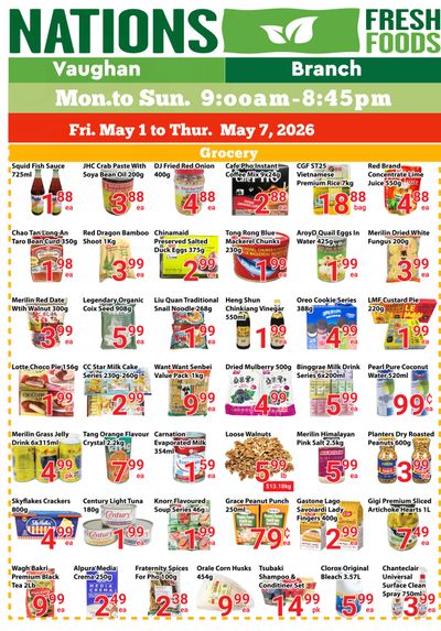 Nations Fresh Foods (Vaughan) Flyer May 1 to 7