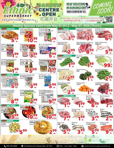 Ethnic Supermarket (Milton) Flyer May 1 to 7