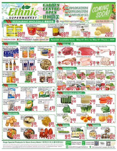 Ethnic Supermarket (Guelph) Flyer May 1 to 7