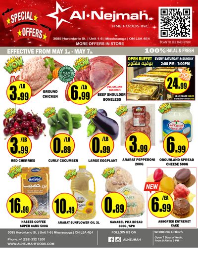 Alnejmah Fine Foods Inc. Flyer May 1 to 7