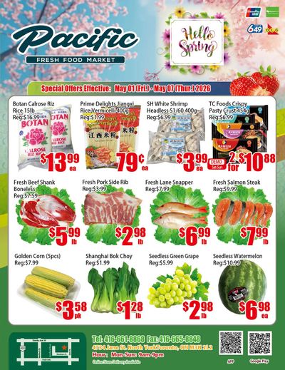Pacific Fresh Food Market (North York) Flyer May 1 to 7