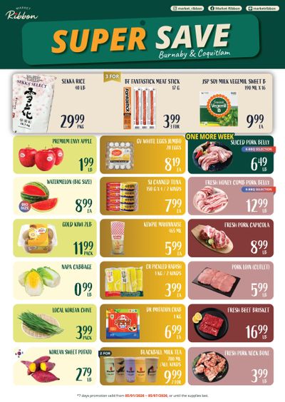Market Ribbon Flyer May 1 to 7
