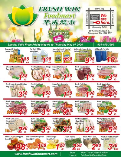 Fresh Win Foodmart Flyer May 1 to 7