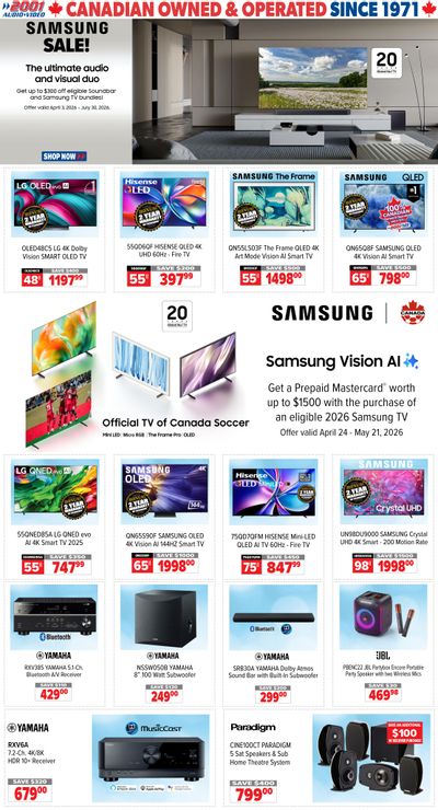 2001 Audio Video Flyer May 1 to 7