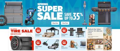 Canadian Tire New Flyers Spring Super Sale + 20% Back in CT Money When You Redeem