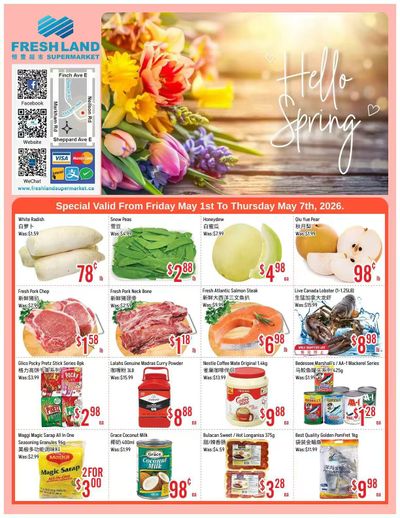 FreshLand Supermarket Flyer May 1 to 7