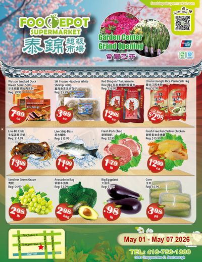 Food Depot Supermarket Flyer May 1 to 7