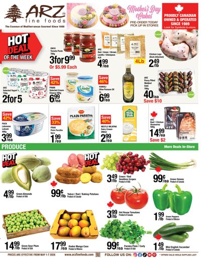 Arz Fine Foods Flyer May 1 to 7