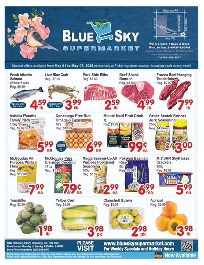 Blue Sky Supermarket (Pickering) Flyer May 1 to 7
