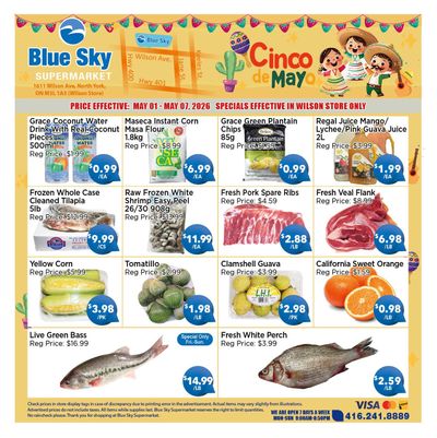 Blue Sky Supermarket (North York) Flyer May 1 to 7