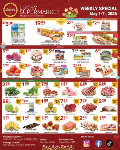 Lucky Supermarket (Calgary) Flyer May 1 to 7