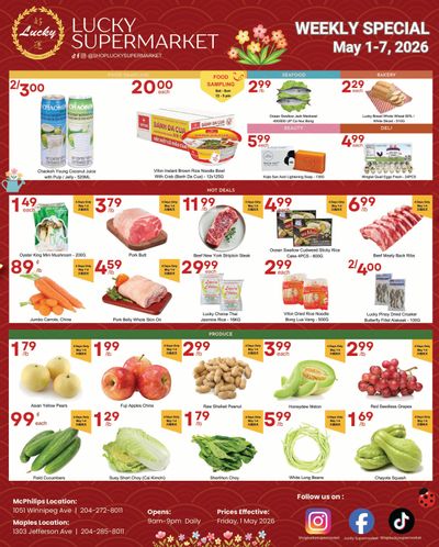 Lucky Supermarket (Winnipeg) Flyer May 1 to 7