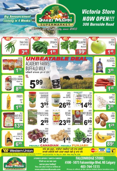 Sabzi Mandi Supermarket (Calgary) Flyer May 1 to 6