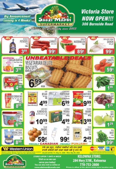 Sabzi Mandi Supermarket (Kelowna) Flyer May 1 to 6