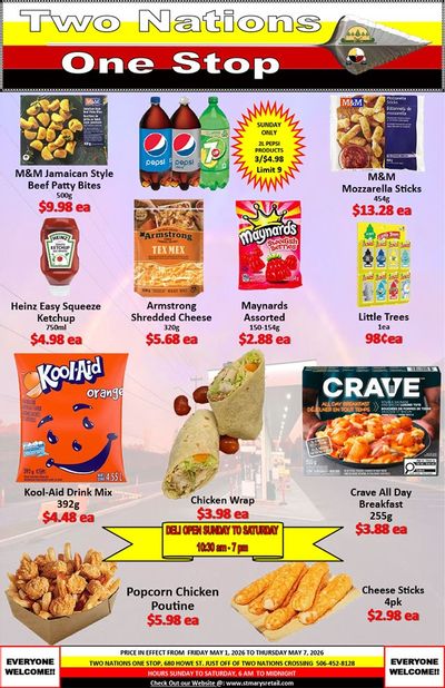 Two Nations One Stop Flyer May 1 to 7