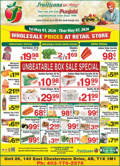 Fruiticana (Chestermere) Flyer May 1 to 7