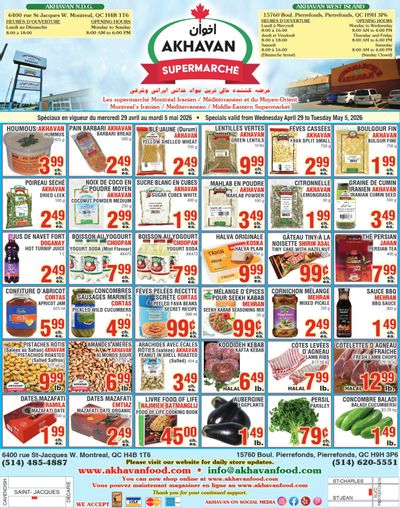 Akhavan Supermarche Flyer April 29 to May 5