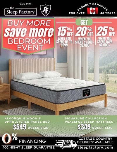 The Sleep Factory Flyer May 1 to June 21