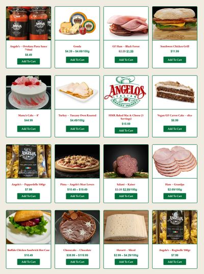 Angelo's Italian Bakery Monthly Specials May 1 to 31
