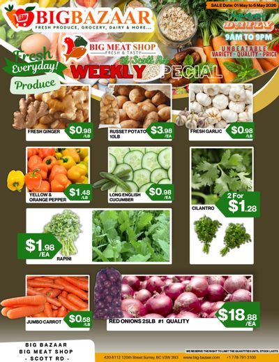 Big Bazaar Canada Flyer May 1 to 6