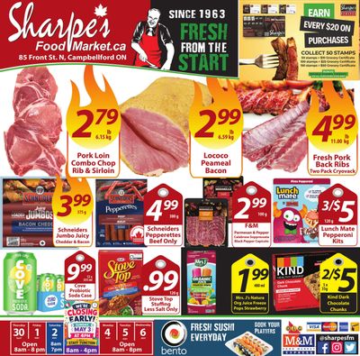 Sharpe's Food Market Flyer April 30 to May 6