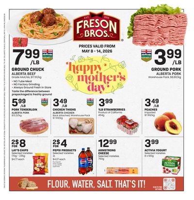 Freson Bros. Flyer May 8 to 14