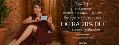 Suzy Shier & Le Chateau Canada: 30% off Regular Priced Styles + Sale up to 50% off + Extra 20% off for Prestige Members