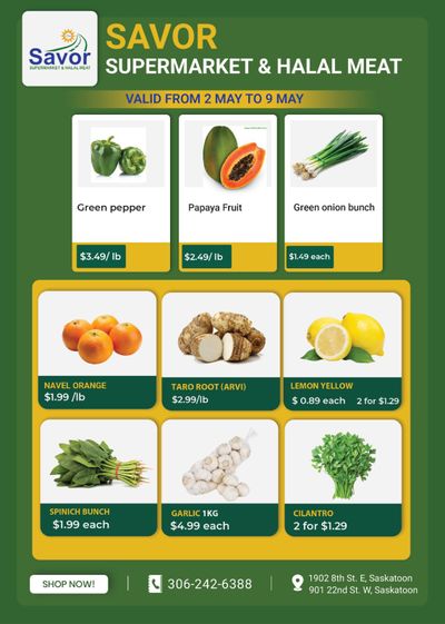 Savor Supermarket Flyer May 2 to 9