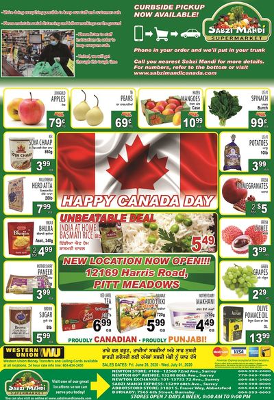 Sabzi Mandi Supermarket Flyer June 26 to July 1