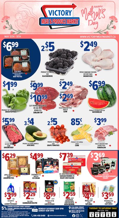 Victory Meat Market Flyer May 5 to 9