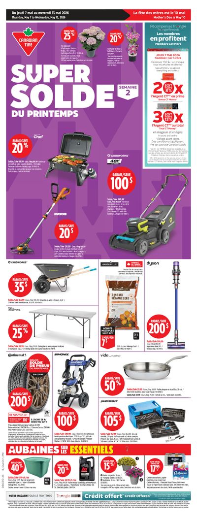 Canadian Tire (QC) Flyer May 7 to 13