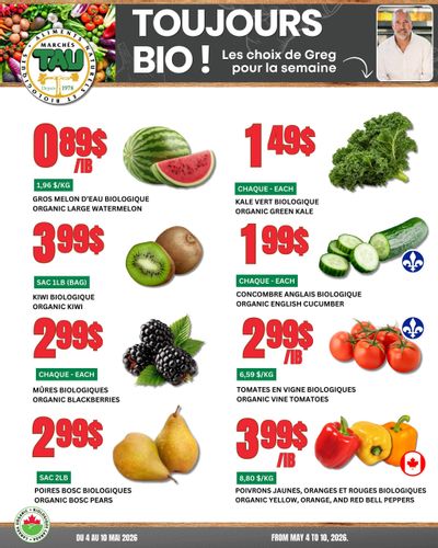 Marches Tau Produce Flyer May 4 to 10