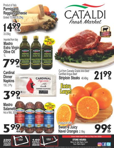 Cataldi Fresh Market Flyer May 6 to 12