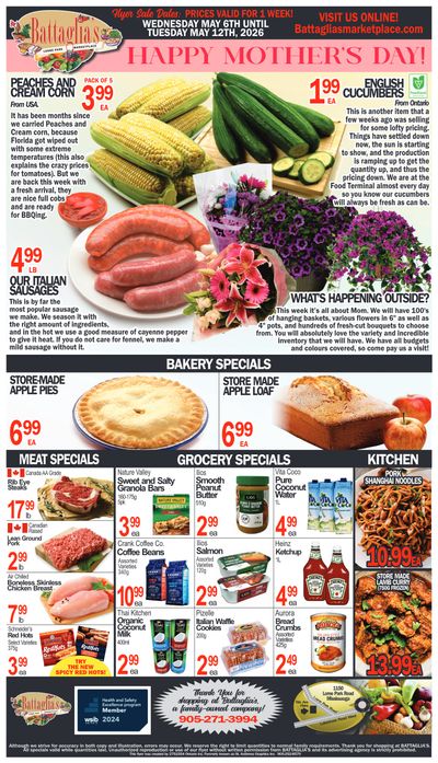 Battaglia's Marketplace Flyer May 6 to 12