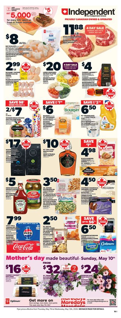 Independent Grocer (Atlantic) Flyer May 7 to 13