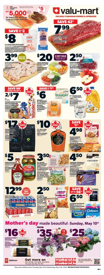 Valu-mart Flyer May 7 to 13