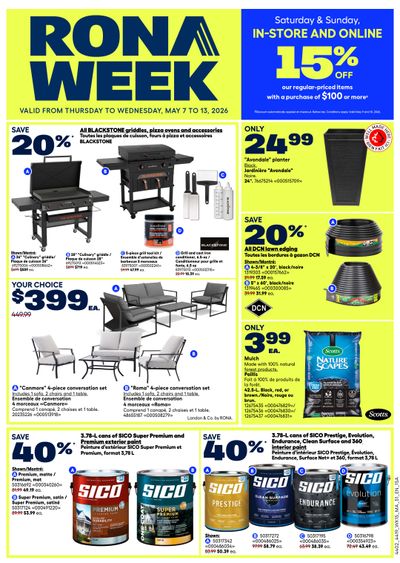 Rona & Rona+ (Atlantic) Flyer May 7 to 13