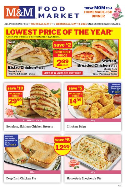 M&M Food Market (Atlantic, ON & West) Flyer May 7 to 13