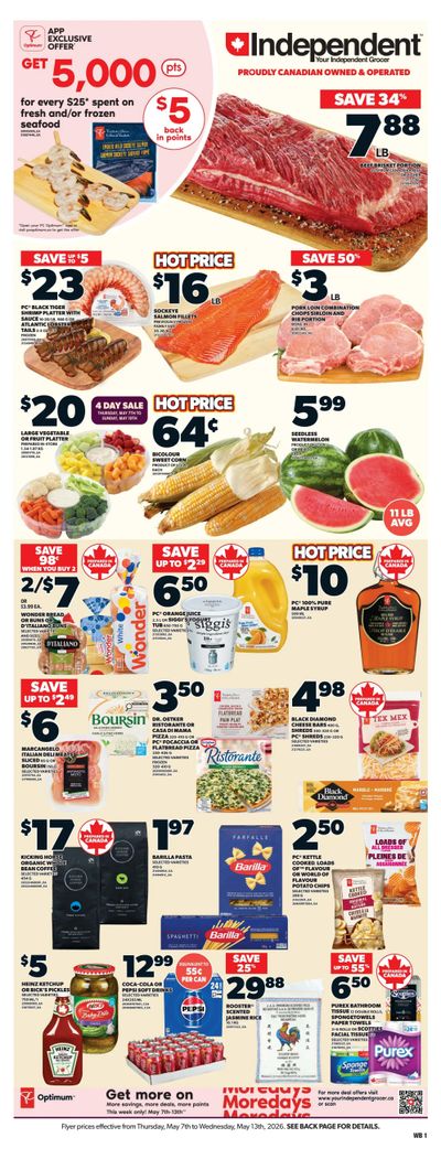 Independent Grocer (West) Flyer May 7 to 13