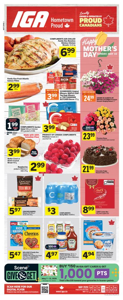IGA (West) Flyer May 7 to 13