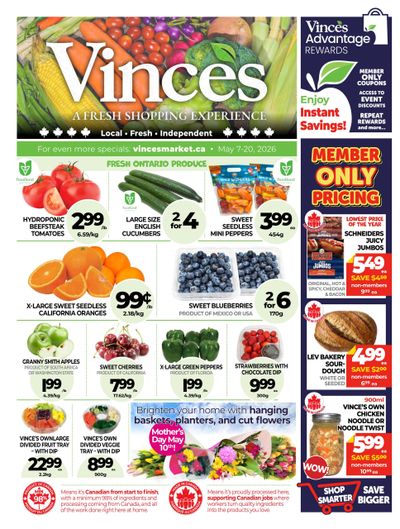 Vince's Market Flyer May 7 to 20