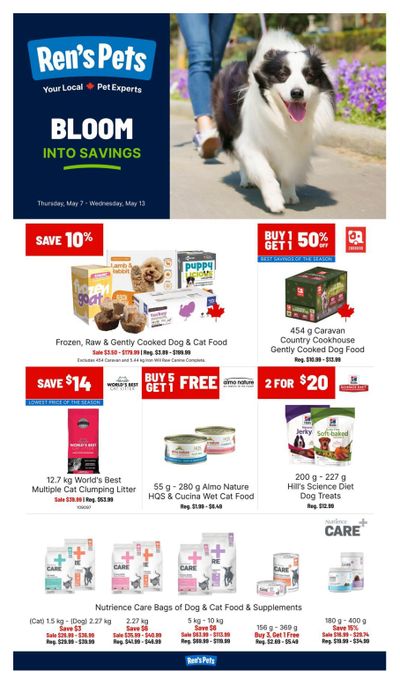 Ren's Pets Flyer May 7 to 13