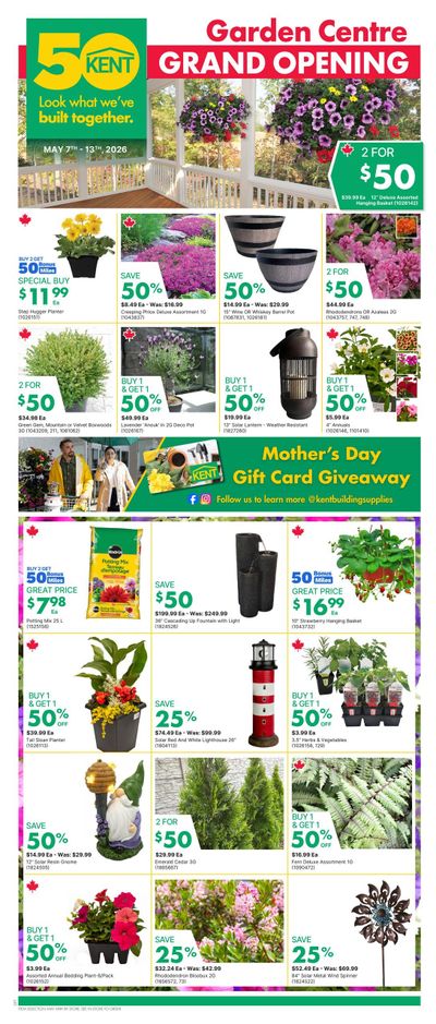 Kent Building Supplies Flyer May 7 to 13