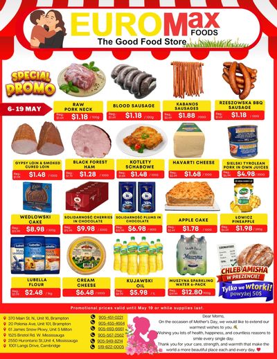 EuroMax Foods Bi-Weekly Flyer May 6 to 19