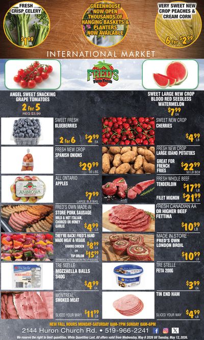 Fred's Farm Fresh Flyer May 6 to 12