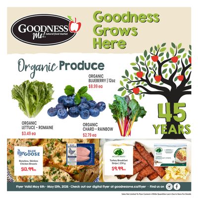 Goodness Me Flyer May 6 to 12