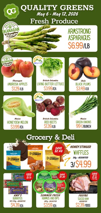 Quality Greens Flyer May 6 to 12