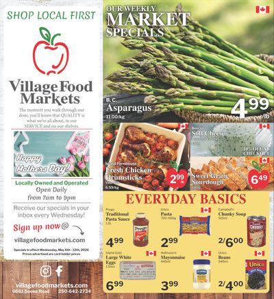 Village Food Markets Flyer May 6 to 12